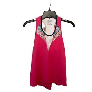 Lucky In Love "Think Ink" Bralette Athletic‎ Tank.  Size Small